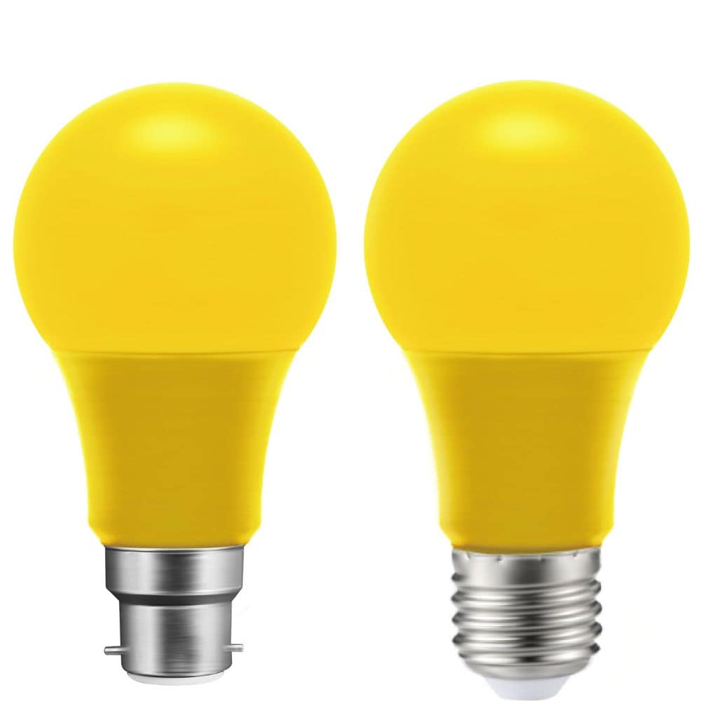 230V 5W LED A60 COLOUR YELLOW