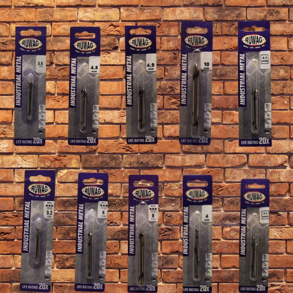 RUWAG Industrial Metal Double Sided Drill Bit Range