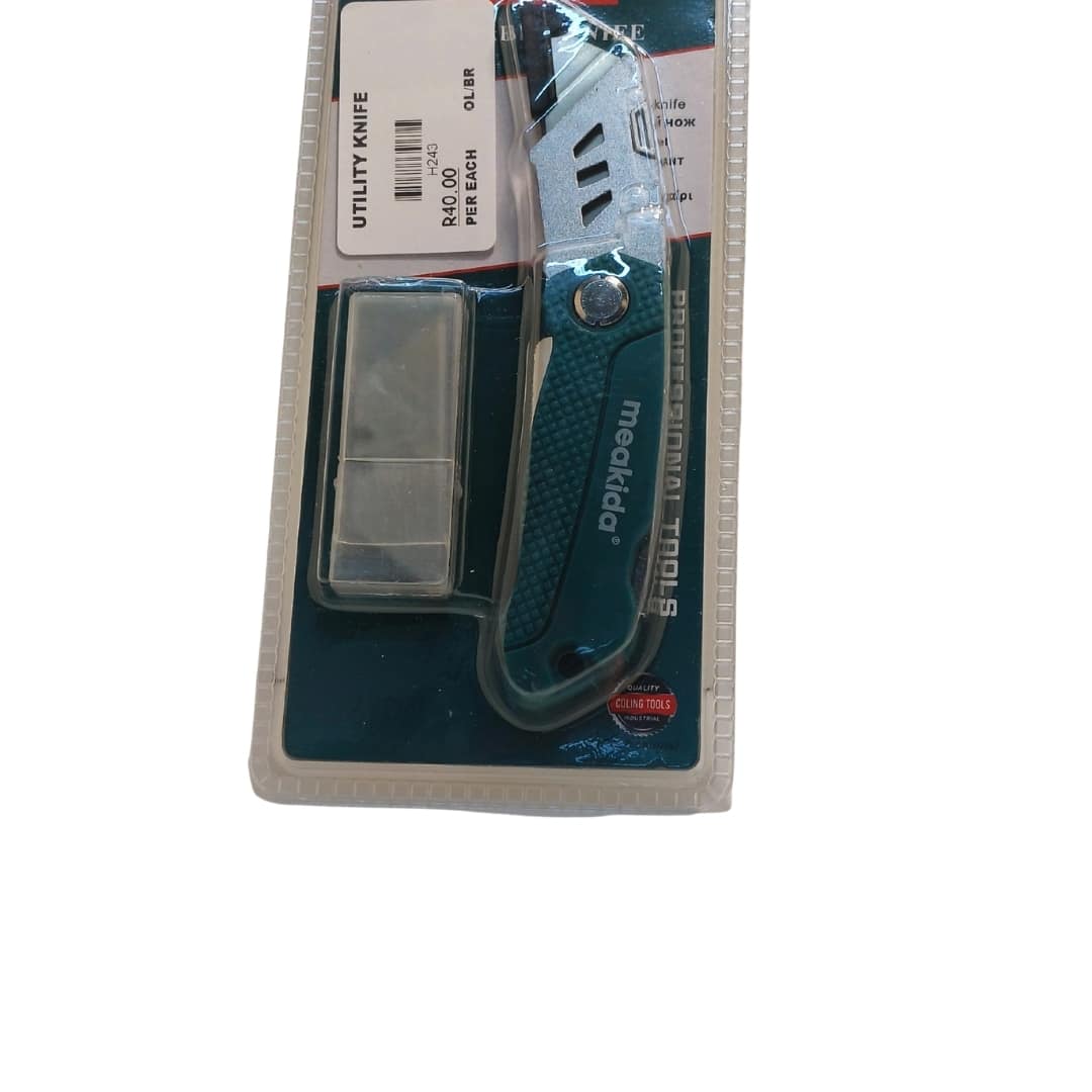 Meakida Foldable Utility Knife With Extra Blades