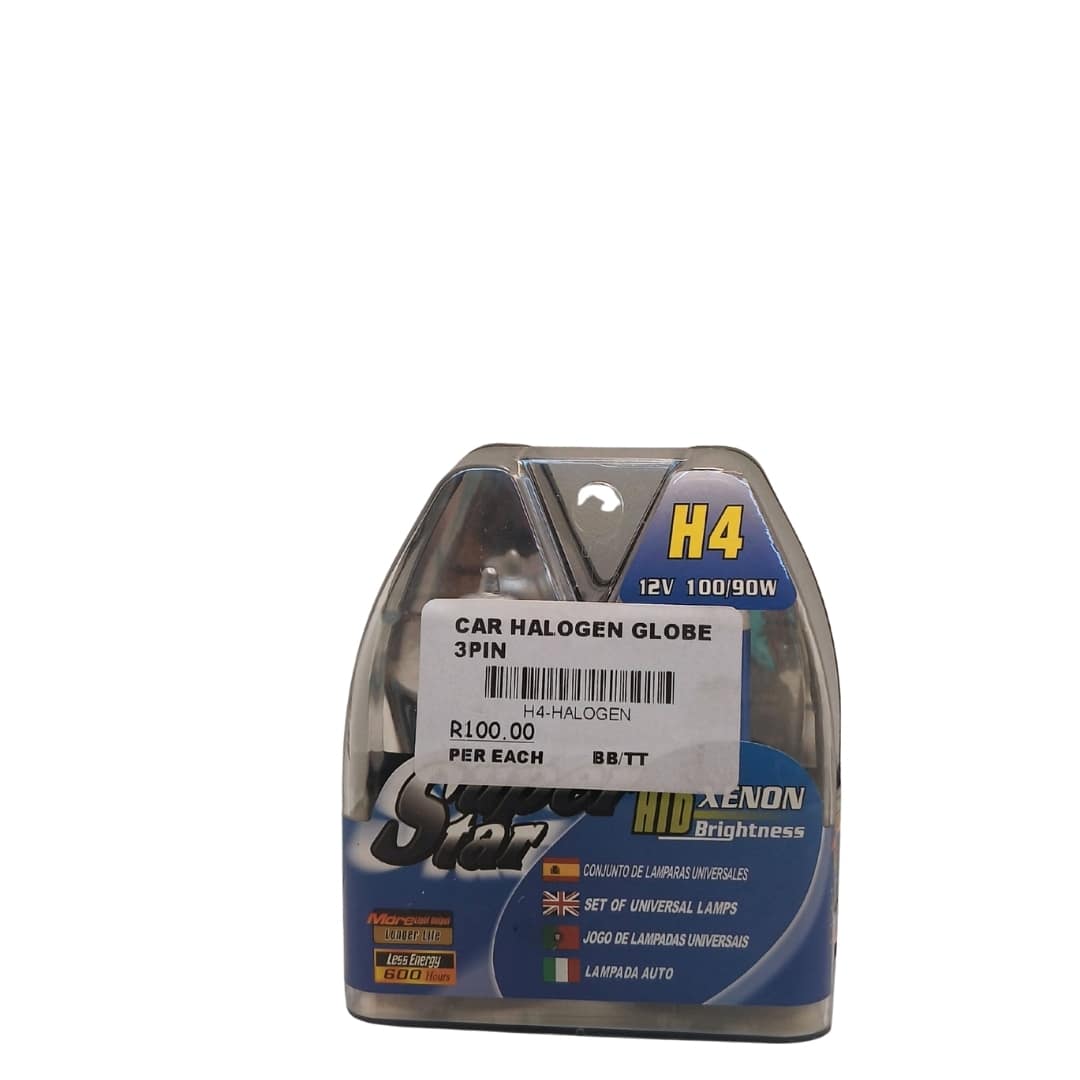 Super Star Xenon Halogen Car Globe 3Pin