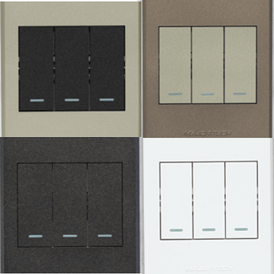 Major Tech Veti-3 4X2 3Lever 1Way Switch