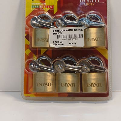 INYATI 40MM Padlock Set Of 6