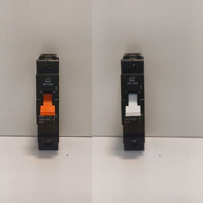 CBI 80A 6KA Breaker Orange/White Toggle