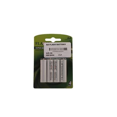 FLASH Super Heavy Duty AA Batteries (4Pcs)
