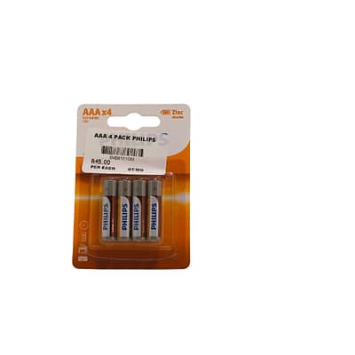 PHILIPS AAA Batteries (4Pck)