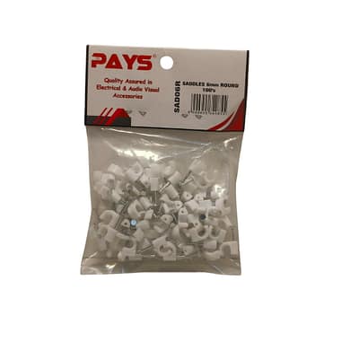6MM Flat Saddles Pack of 100