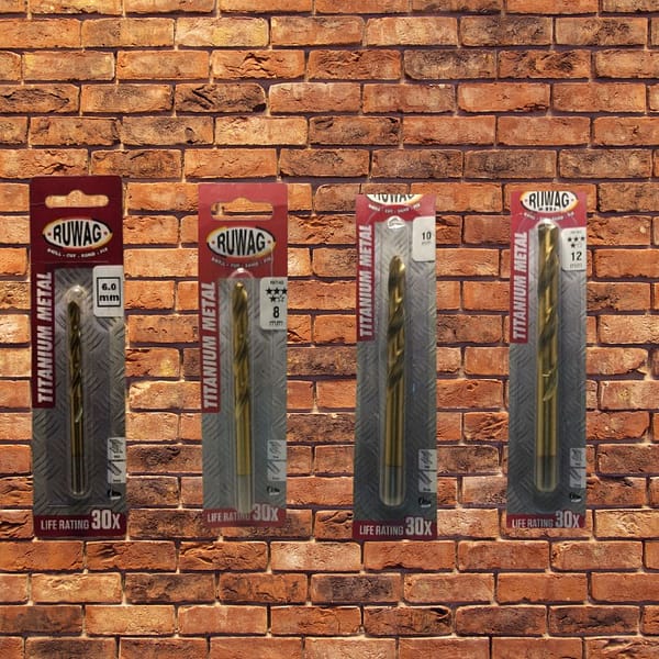 RUWAG Titanium Metal Drill-Bit Range